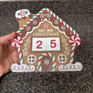 Christmas Gingerbread House Countdown Calendar